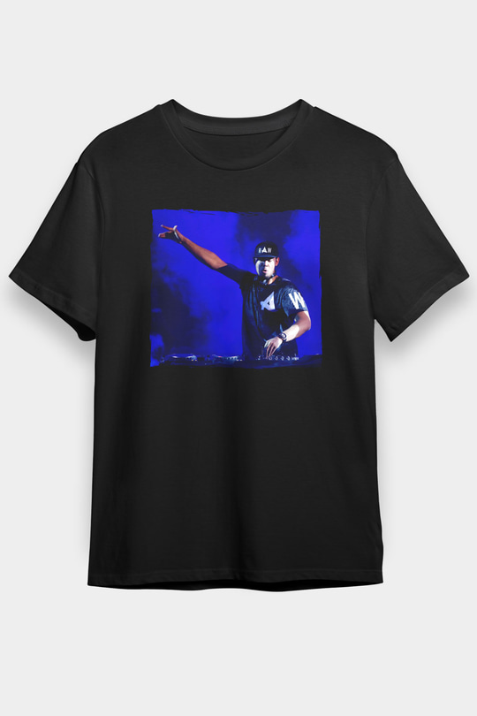 Afrojack Siyah Unisex Tişört T-Shirt - TişörtFabrikası