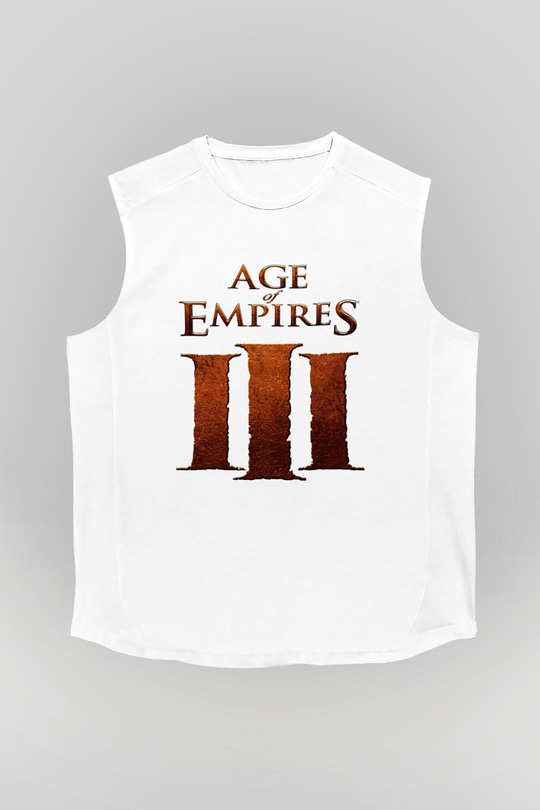 Age Of Empires Beyaz Unisex Kolsuz Tişört