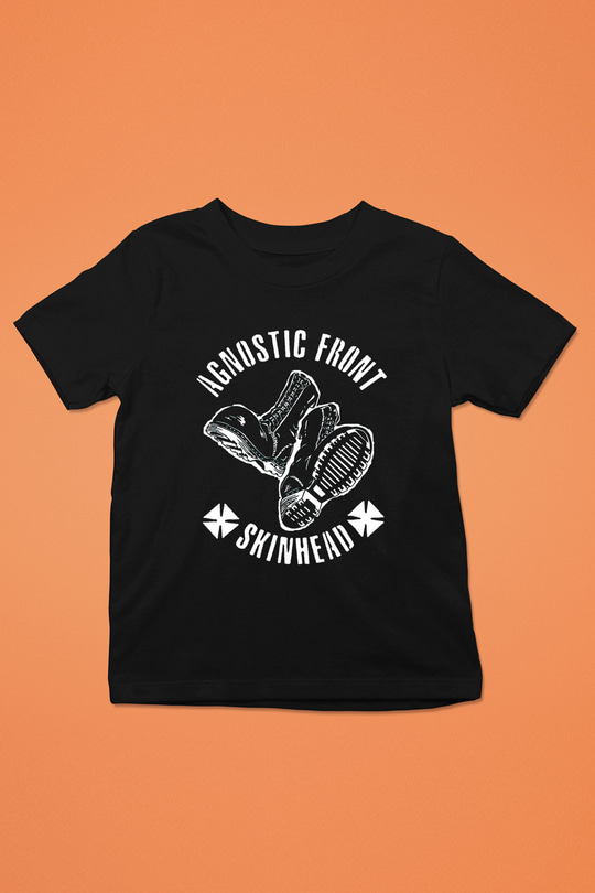 Agnostic Front Baskılı Siyah Unisex Çocuk Tişört