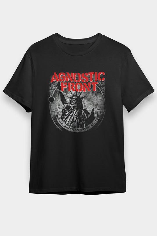 Agnostic Front Siyah Unisex Tişört T-Shirt - TişörtFabrikası