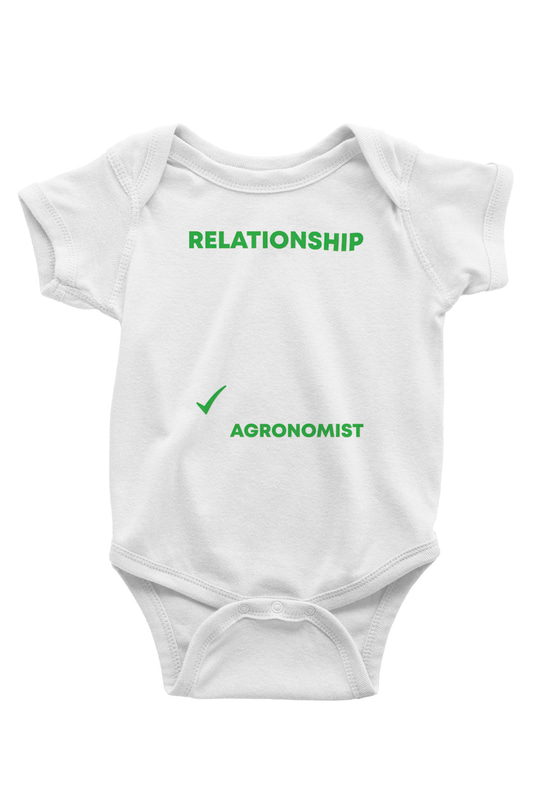 Agronomist Beyaz Bebek Body - Zıbın