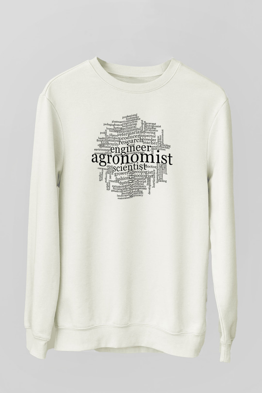 Agronomist Beyaz Unisex Sweatshirt