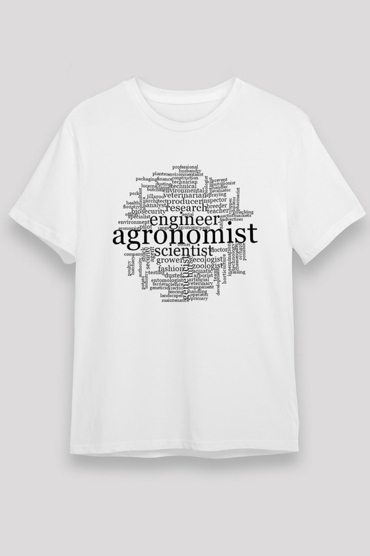 Agronomist Beyaz Unisex Tişört T-Shirt - TişörtFabrikası