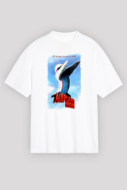 Airplane Beyaz Unisex Tişört