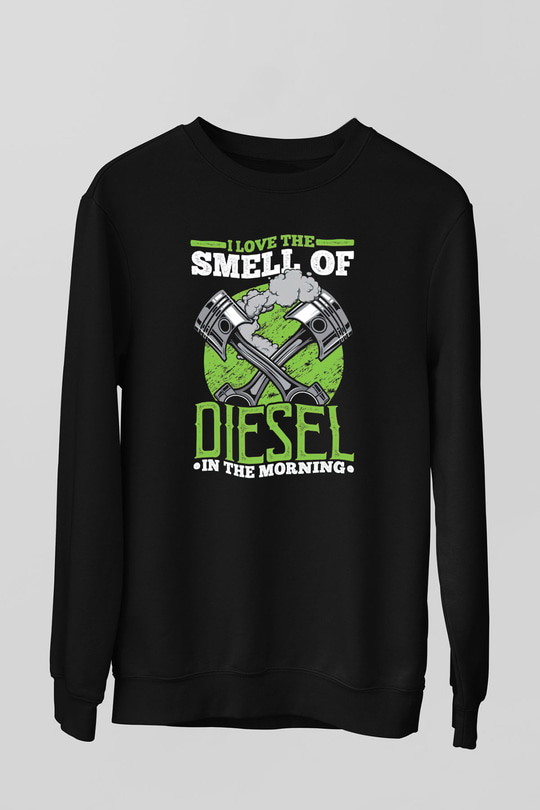 Akaryakıt Siyah Unisex Sweatshirt