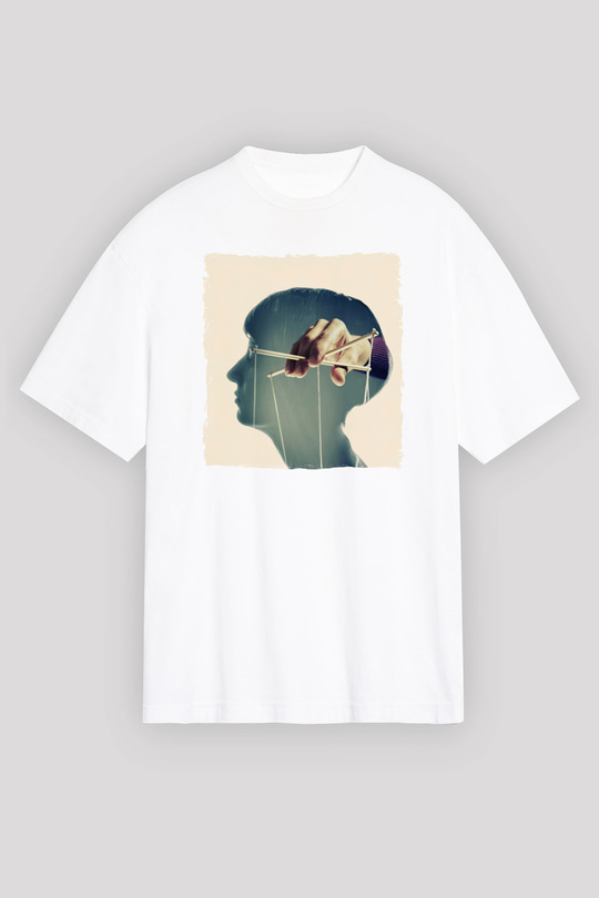 Akıl Oyunları Baskılı Unisex Beyaz Tİşört