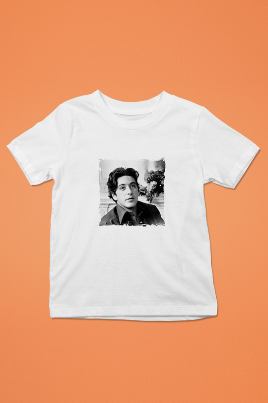 Al Pacino Unisex Baskılı Beyaz Çocuk Tişört