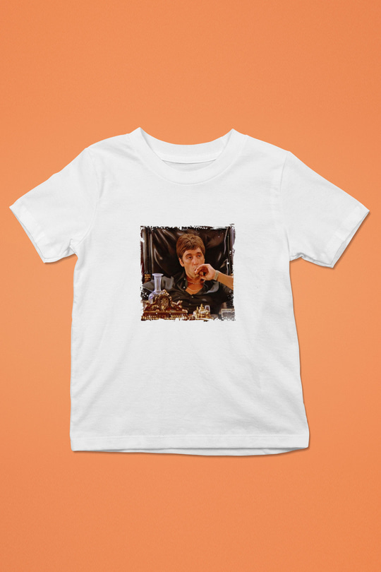 Al Pacino Unisex Baskılı Beyaz Çocuk Tişört