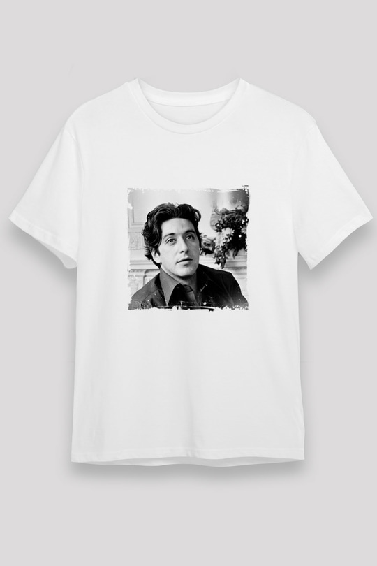 Al Pacino Unisex Baskılı Beyaz Tişört