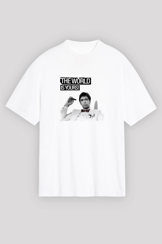 Al Pacino Unisex Baskılı Beyaz Tişört