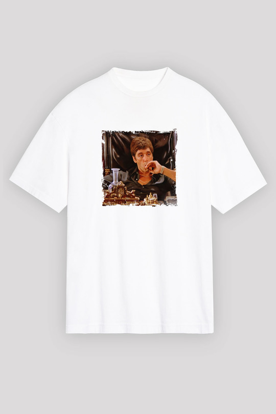 Al Pacino Unisex Baskılı Beyaz Tişört