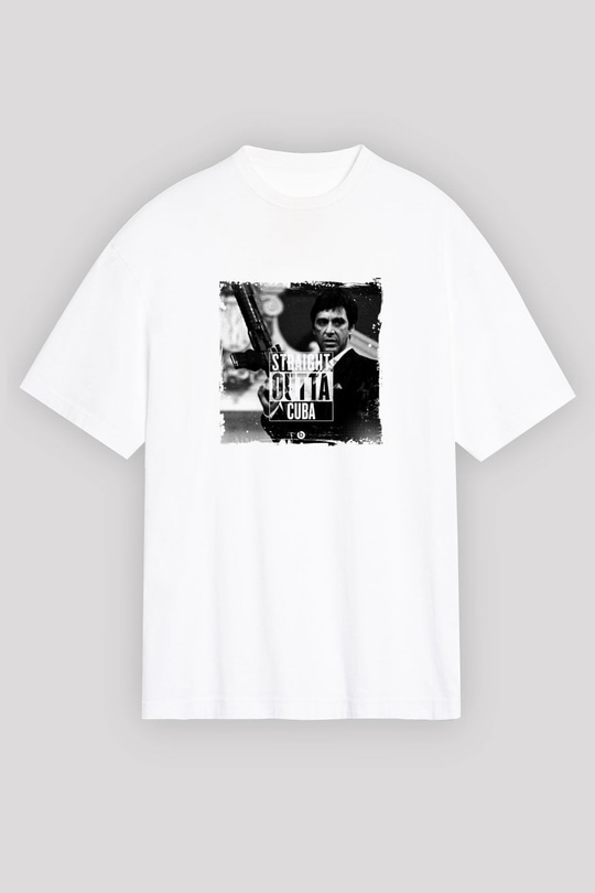 Al Pacino Unisex Baskılı Beyaz Tişört