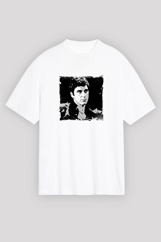 Al Pacino Unisex Baskılı Beyaz Tişört