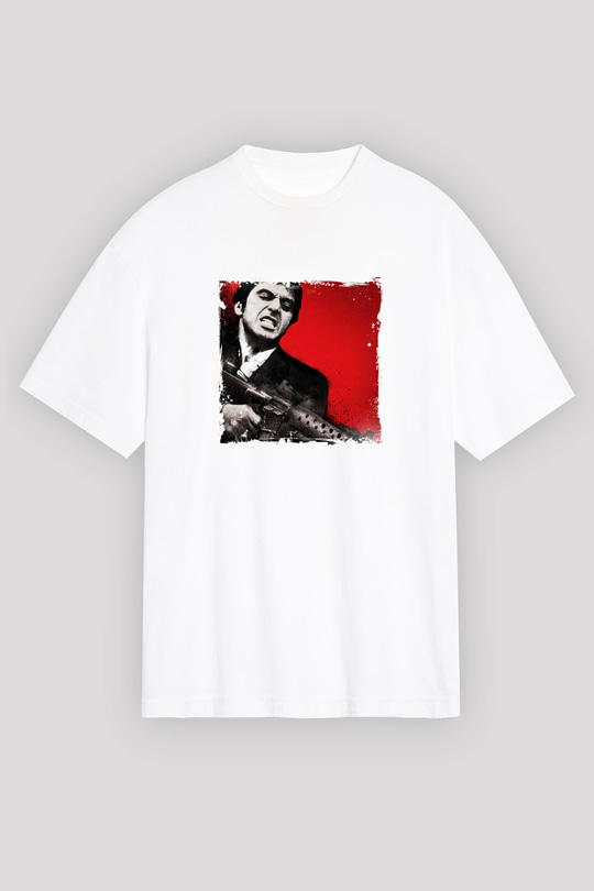Al Pacino Unisex Baskılı Beyaz Tişört