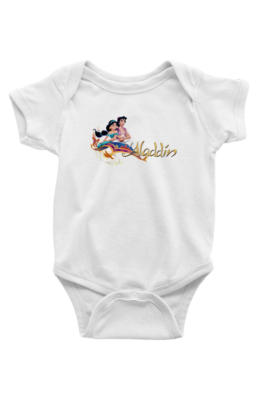 Aladdin Beyaz Bebek Body - Zıbın