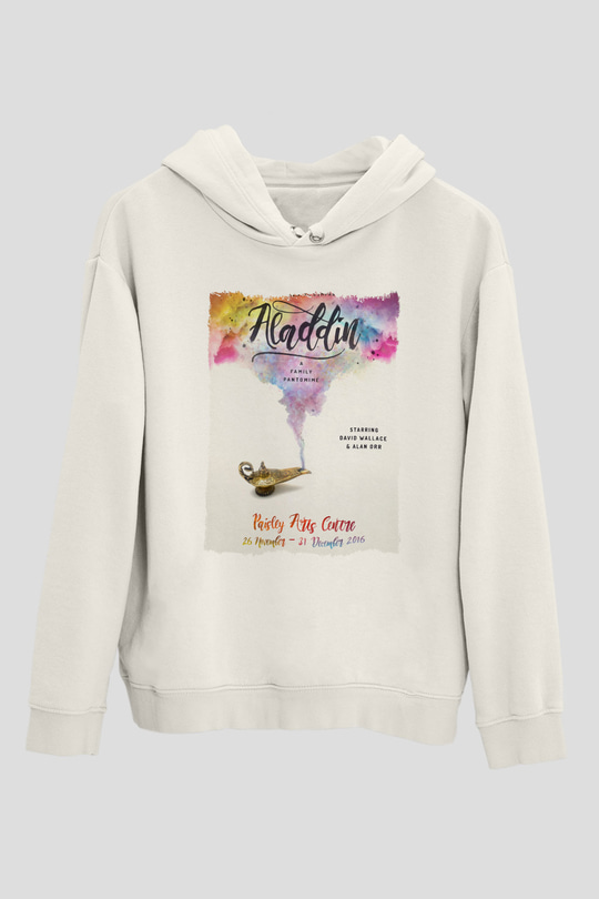 Aladdin Beyaz Unisex Hoodie