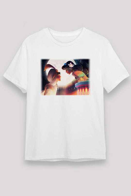 Aladdin Beyaz Unisex Tişört T-Shirt