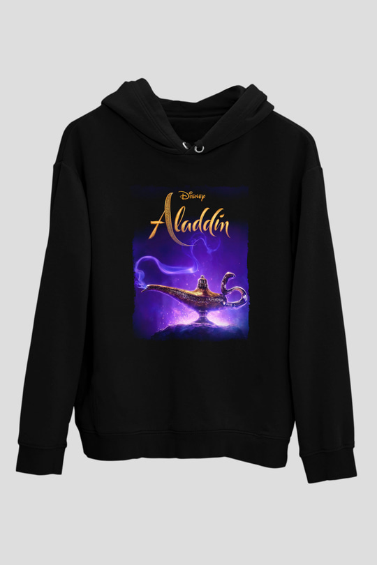 Aladdin Siyah Unisex Hoodie