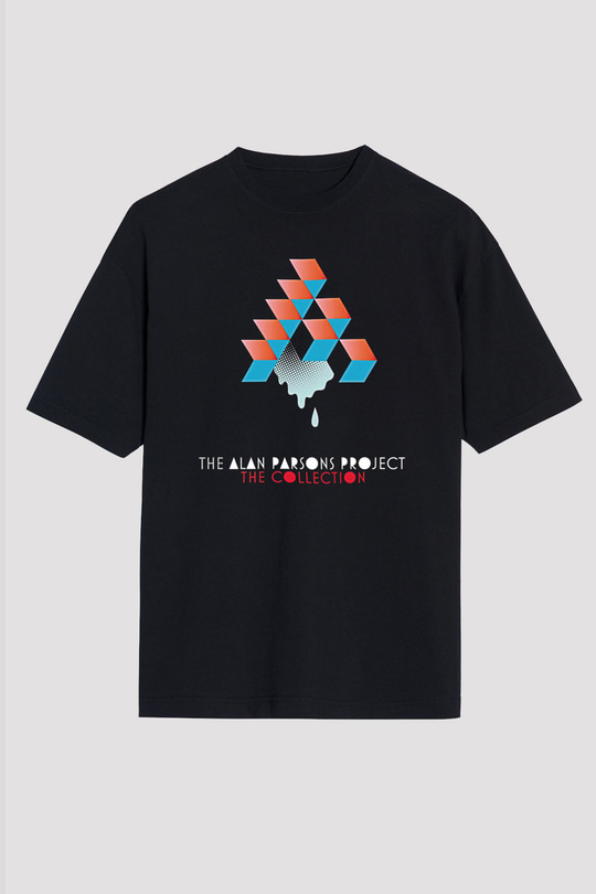 Alan Persons Project Baskılı Unisex Siyah Oversize Tişört - Tshirt