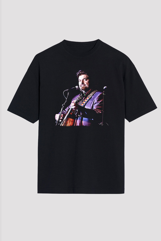 Alan Persons Project Baskılı Unisex Siyah Oversize Tişört - Tshirt