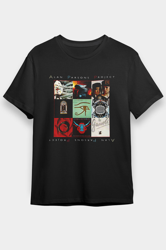 Alan Persons Project Baskılı Unisex Siyah Tişört - Tshirt
