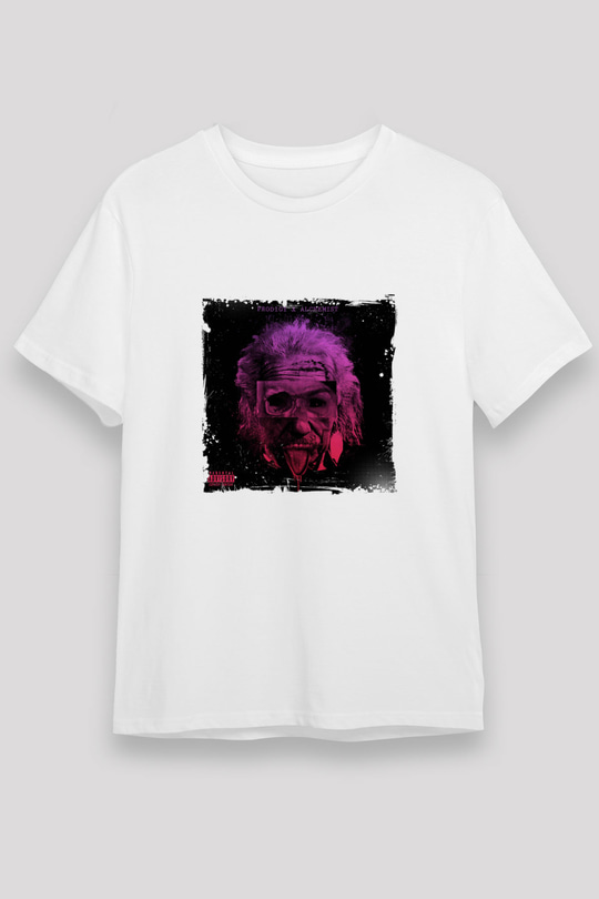 Albert Einstein Unisex Baskılı Beyaz Tişört