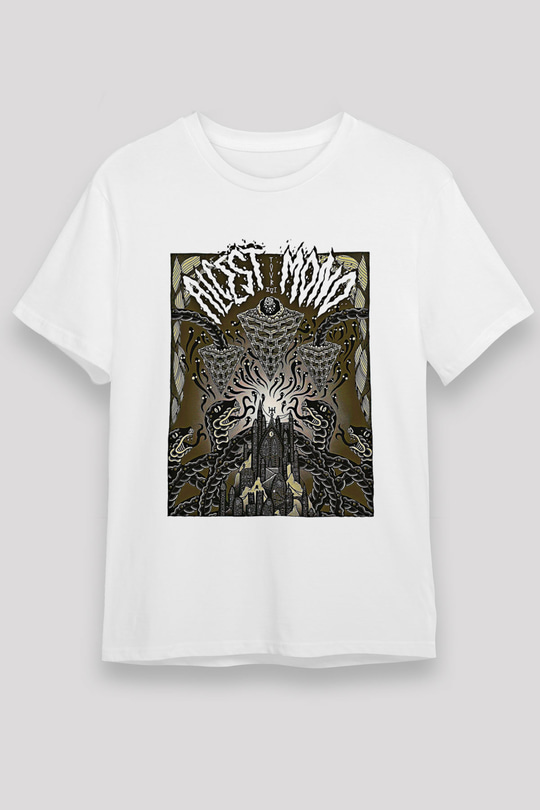 Alcest Baskılı Unisex Beyaz Tişört - Tshirt
