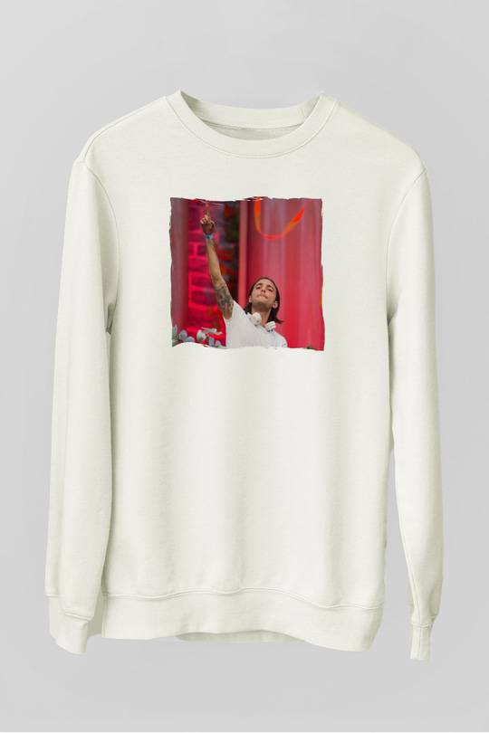 Alesso Beyaz Unisex Sweatshirt