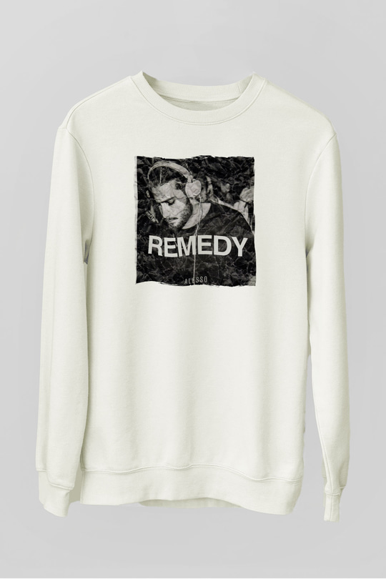 Alesso Beyaz Unisex Sweatshirt