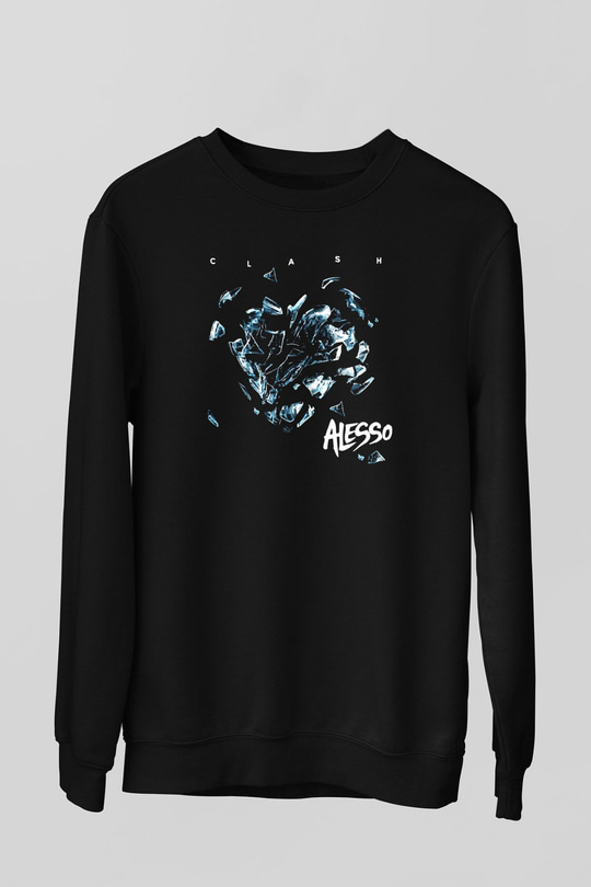 Alesso Siyah Unisex Sweatshirt