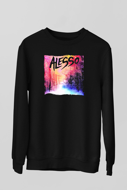 Alesso Siyah Unisex Sweatshirt