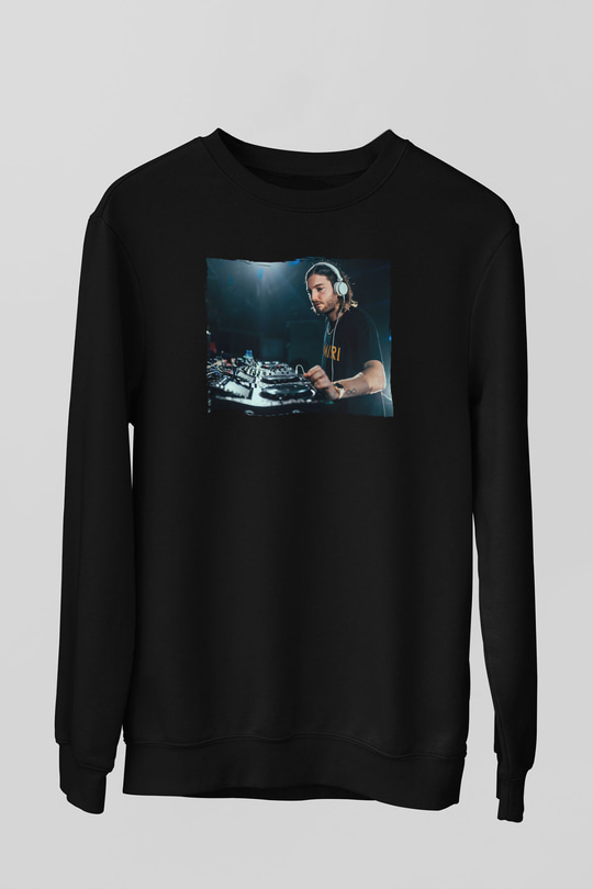 Alesso Siyah Unisex Sweatshirt