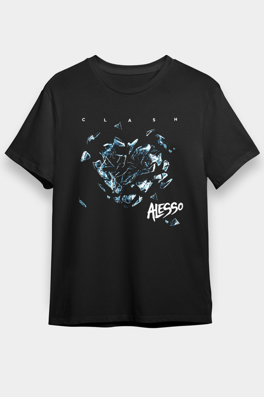 Alesso Siyah Unisex Tişört T-Shirt - TişörtFabrikası