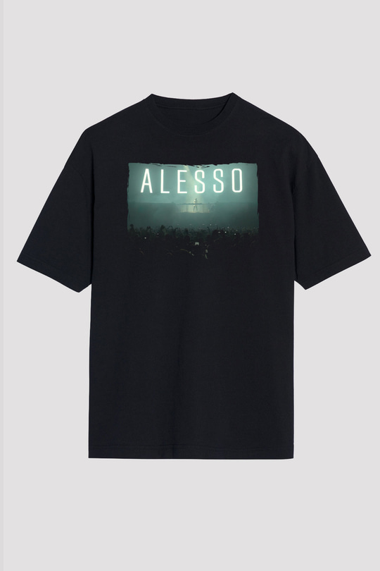 Alesso Siyah Unisex Tişört T-Shirt - TişörtFabrikası