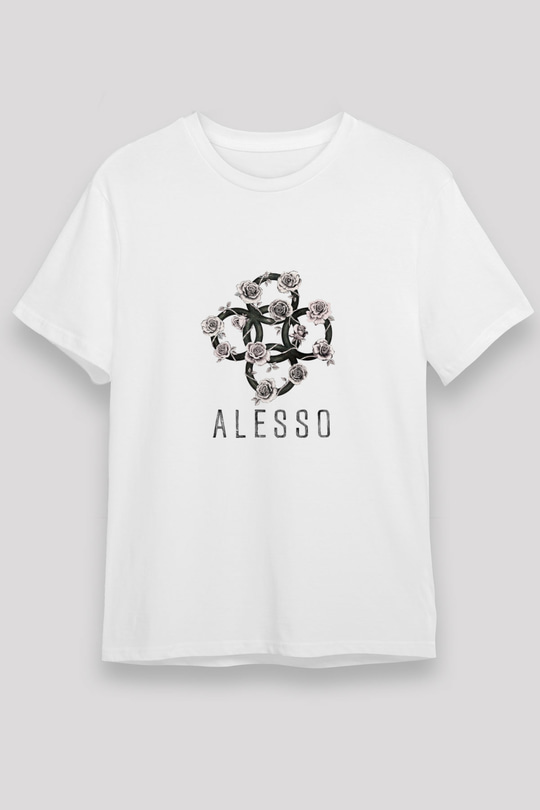 AlessoBaskılı Beyaz Tişört