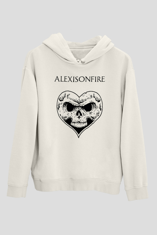 Alexisonfire Beyaz Unisex Kapşonlu Sweatshirt