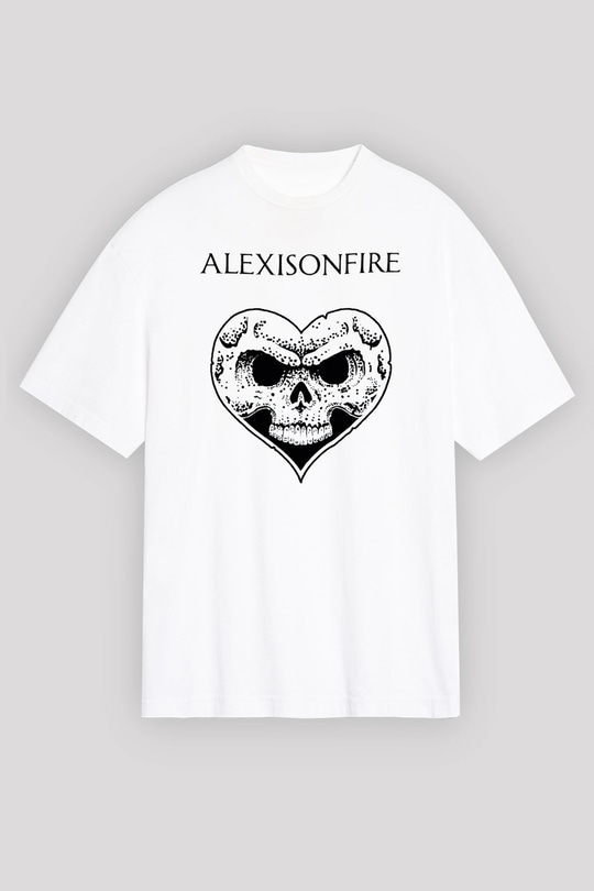 Alexisonfire Beyaz Unisex Oversize Tişört T-Shirt