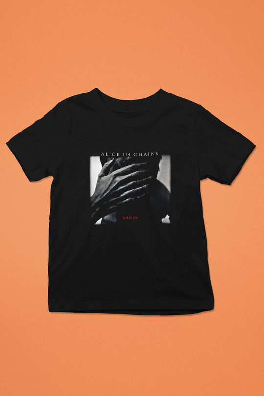 Alice in Chains Baskılı Unisex Siyah Çocuk Tişört