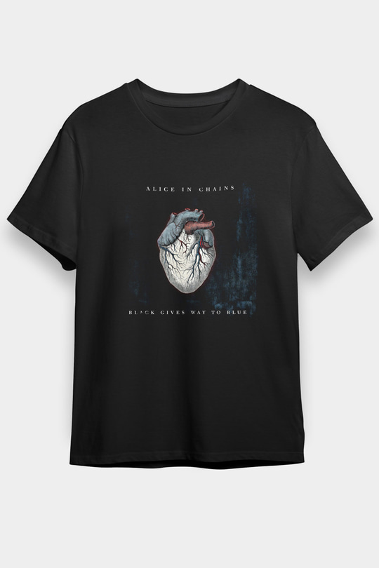 Alice in Chains Baskılı Unisex Siyah Tişört