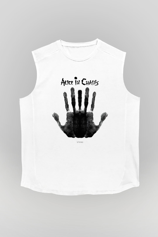 Alice in Chains Beyaz Unisex Kolsuz Tişört