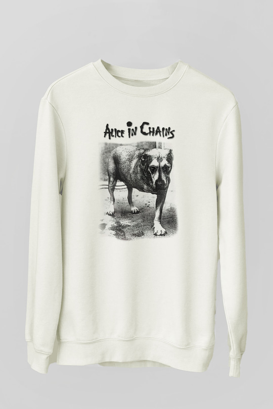 Alice in Chains Beyaz Unisex Sweatshirt