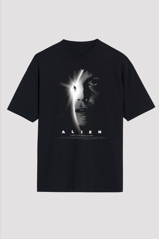 Alien Siyah Unisex Tişört T-Shirt