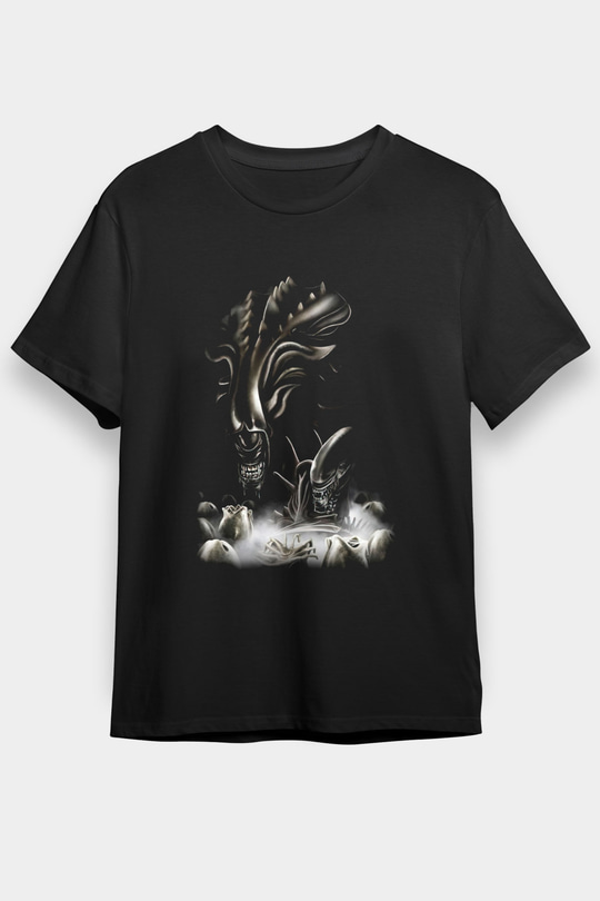 Alien Siyah Unisex Tişört T-Shirt