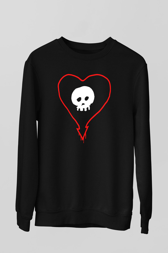 Alkaline Trio Siyah Unisex Sweatshirt