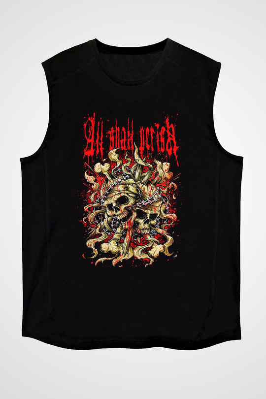 All Shall Perish Siyah Unisex Kolsuz Tişört