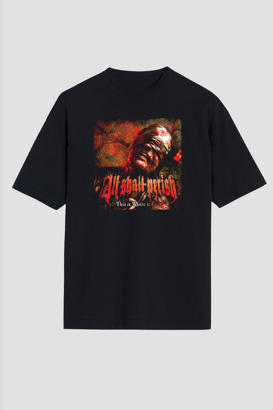 All Shall Perish Siyah Unisex Oversize Tişört T-Shirt