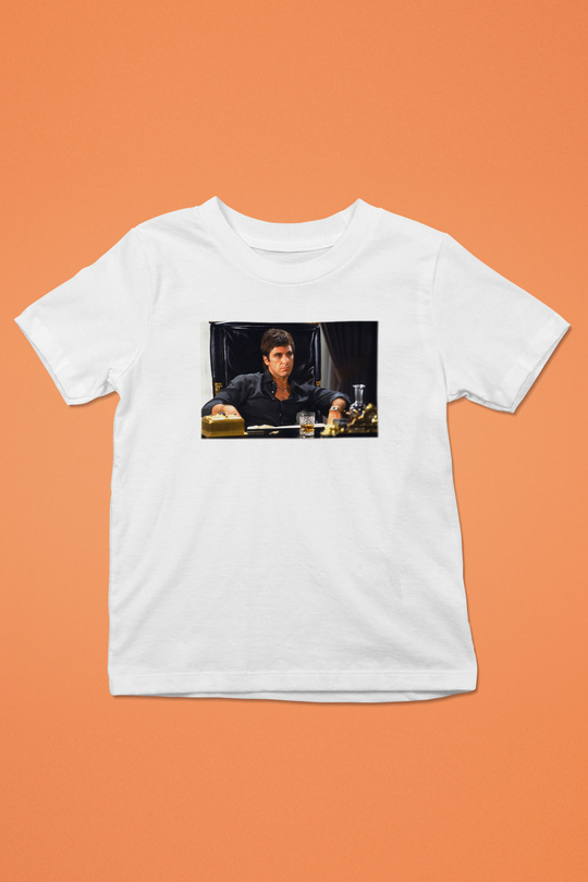 Alpacino Baskılı Beyaz Unisex Çocuk Tişört