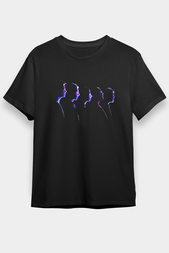 Alphaville Baskılı Unisex Siyah Tişört - Tshirt