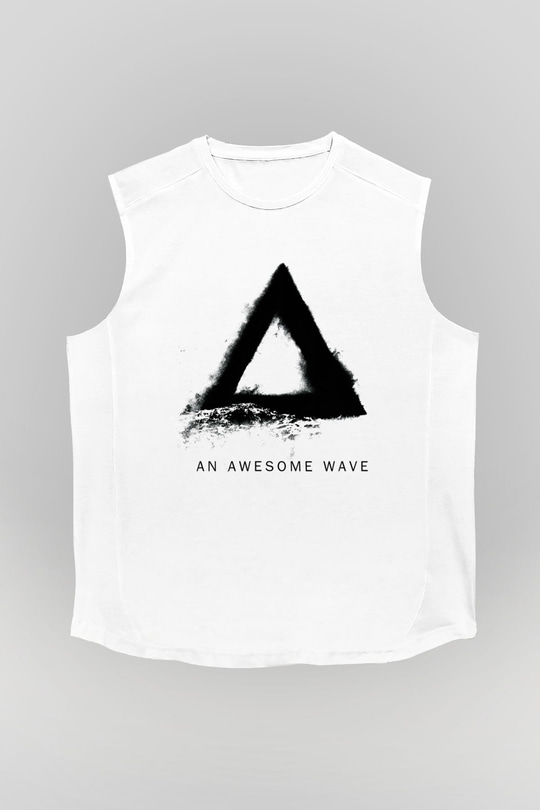 Alt-J Beyaz Unisex Kolsuz Tişört