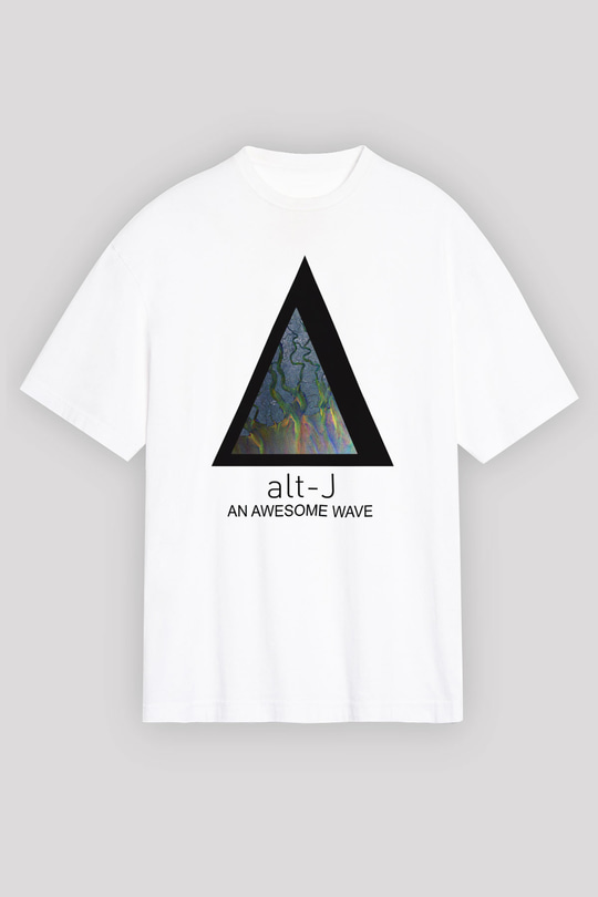 Alt-J Beyaz Unisex Oversize Tişört T-Shirt